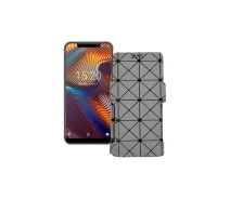 Купить - чехол для смартфона  Чехол-книга из экокожи для телефона UMiDIGI A3 Pro Серый ромб