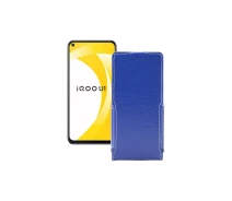 Купить - чехол для смартфона  Чехол-флип из экокожи для телефона Vivo iQOO U1 Синий