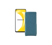 Купить - чехол для смартфона  Чехол-флип из экокожи для телефона Vivo iQOO U1 Тм. Бирюзовый