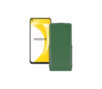 Купить - чехол для смартфона  Чехол-флип из экокожи для телефона Vivo iQOO U1 Темно-зеленый