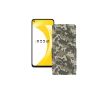 Купить - чехол для смартфона  Чехол-флип из экокожи для телефона Vivo iQOO U1 Хаки-зеленый
