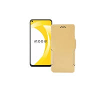 Купить - чехол для смартфона  Чехол-книга из экокожи для телефона Vivo iQOO U1 Бежевый