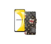 Купить - чехол для смартфона  Чехол-книга из экокожи для телефона Vivo iQOO U1 Луи-Витон-коричневый