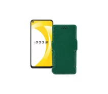Купить - чехол для смартфона  Чехол-книга из экокожи для телефона Vivo iQOO U1 Темно-зеленый