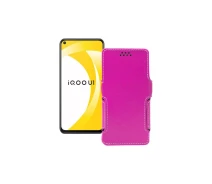 Купить - чехол для смартфона  Чехол-книга из экокожи для телефона Vivo iQOO U1 Розовый