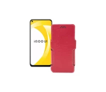 Купить - чехол для смартфона  Чехол-книга из экокожи для телефона Vivo iQOO U1 Красный