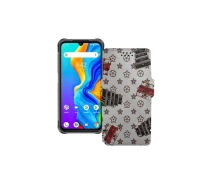 Купить - чехол для смартфона  Чехол-книга из экокожи для телефона UMiDIGI Bison 2020 Луи-Витон-белый