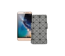 Купить - чехол для смартфона  Чехол-книга из экокожи для телефона Hisense F23 Серый ромб
