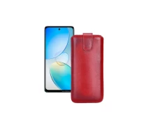 Купить - чехол для смартфона  Вытяжка из кожи для телефона Infinix Hot 12 Красный