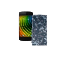 Купить - чехол для смартфона  Чехол-флип из экокожи для телефона Fly IQ4413 Хаки-синий