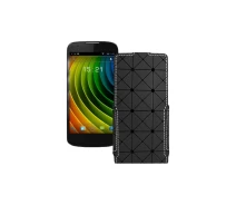 Купить - чехол для смартфона  Чехол-флип из экокожи для телефона Fly IQ4413 Черный ромб