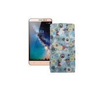 Купить - чехол для смартфона  Чехол-флип из экокожи для телефона Hisense F23 Круги-цветные