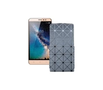 Купить - чехол для смартфона  Чехол-флип из экокожи для телефона Hisense F23 Серый ромб