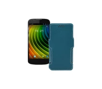 Купить - чехол для смартфона  Чехол-книга из экокожи для телефона Fly IQ4413 Тм. Бирюзовый