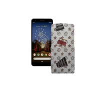 Купить - чехол для смартфона  Чехол-флип из экокожи для телефона Google Pixel 3a XL Луи-Витон-белый
