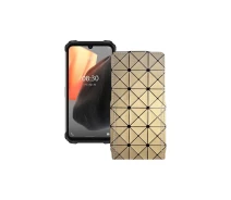 Купить - чехол для смартфона  Чехол-флип из экокожи для телефона Ulefone Armor 8 Pro Золотой ромб