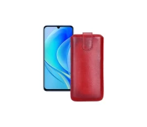 Купить - чехол для смартфона  Вытяжка из кожи Huawei Nova Y70 Красный