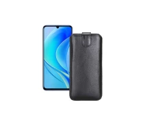 Купить - чехол для смартфона  Вытяжка из кожи для телефона Huawei Nova Y70 Черный