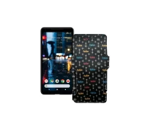 Купить - чехол для смартфона  Чехол-книга из экокожи для телефона Google Pixel 2 XL Фэшн черный
