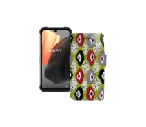 Купить - чехол для смартфона  Чехол-книга из экокожи для телефона Ulefone Armor 8 Pro Камни-цветные