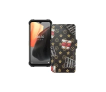Купить - чехол для смартфона  Чехол-книга из экокожи для телефона Ulefone Armor 8 Pro Луи-Витон-коричневый