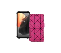 Купить - чехол для смартфона  Чехол-книга из экокожи для телефона Ulefone Armor 8 Pro Розовый ромб