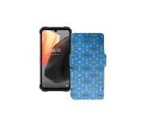 Купить - чехол для смартфона  Чехол-книга из экокожи для телефона Ulefone Armor 8 Pro Фэшн голубой