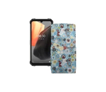 Купить - чехол для смартфона  Чехол-флип из экокожи для телефона Ulefone Armor 8 Pro Круги-цветные