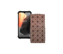 Купить - чехол для смартфона  Чехол-флип из экокожи для телефона Ulefone Armor 8 Pro Коричневый ромб
