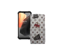 Купить - чехол для смартфона  Чехол-флип из экокожи для телефона Ulefone Armor 8 Pro Луи-Витон-белый