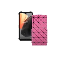 Купить - чехол для смартфона  Чехол-флип из экокожи для телефона Ulefone Armor 8 Pro Розовый ромб