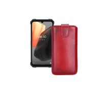 Купить - чехол для смартфона  Вытяжка из экокожи для телефона Ulefone Armor 8 Pro Красный