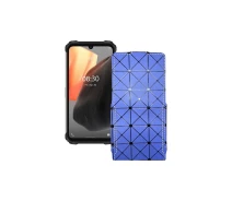 Купить - чехол для смартфона  Чехол-флип из экокожи для телефона Ulefone Armor 8 Pro Синий ромб