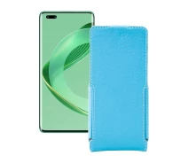Купить - чехол для смартфона  Чехол-флип из экокожи для телефона Huawei nova 11 Pro Голубой