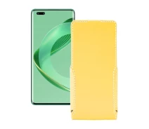 Купить - чехол для смартфона  Чехол-флип из экокожи для телефона Huawei nova 11 Pro Желтый