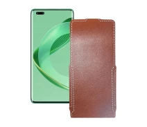 Купить - чехол для смартфона  Чехол-флип из экокожи для телефона Huawei nova 11 Pro Коричневый