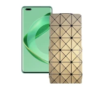 Купить - чехол для смартфона  Чехол-флип из экокожи для телефона Huawei nova 11 Pro Золотой ромб
