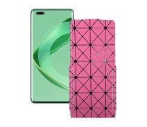 Купить - чехол для смартфона  Чехол-флип из экокожи для телефона Huawei nova 11 Pro Розовый ромб