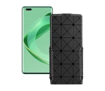 Купить - чехол для смартфона  Чехол-флип из экокожи для телефона Huawei nova 11 Pro Черный ромб