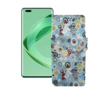 Купить - чехол для смартфона  Чехол-книжка из экокожи для телефона Huawei nova 11 Pro Круги-цветные