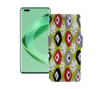 Купить - чехол для смартфона  Чехол-книга из экокожи для телефона Huawei nova 11 Pro Камни-цветные