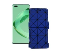 Купить - чехол для смартфона  Чехол-книга из экокожи для телефона Huawei nova 11 Pro Синий ромб