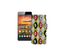 Купить - чехол для смартфона  Чехол-книга из экокожи для телефона S-Tell M510 Камни-цветные
