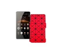 Купить - чехол для смартфона  Чехол-книга из экокожи для телефона Leagoo M8 Красный ромб