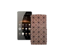 Купить - чехол для смартфона  Чехол-флип из экокожи для телефона Leagoo M8 Коричневый ромб