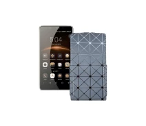 Купить - чехол для смартфона  Чехол-флип из экокожи для телефона Leagoo M8 Серый ромб