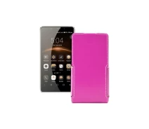 Купить - чехол для смартфона  Чехол-флип из экокожи для телефона Leagoo M8 Розовый