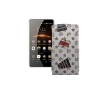Купить - чехол для смартфона  Чехол-флип из экокожи для телефона Leagoo M8 Луи-Витон-белый
