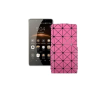 Купить - чехол для смартфона  Чехол-флип из экокожи для телефона Leagoo M8 Розовый ромб