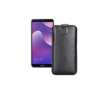 Купить - чехол для смартфона  Вытяжка из кожи для телефона Huawei Nova 2 lite Черный